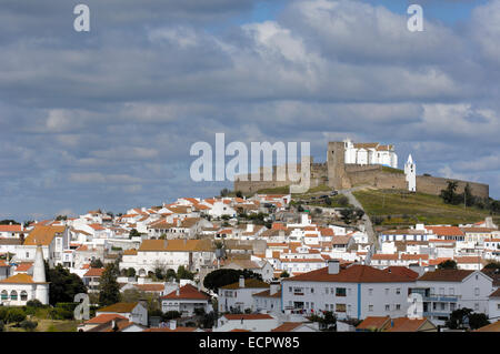 Burg und Stadt, Arraiolos, Alentejo, Portugal, Europa Stockfoto