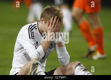 Amsterdam, Niederlande. 14. November 2012. Deutschlands Marco Reus reagiert während der internationalen Freundschaftsspiel zwischen den Niederlanden und Deutschland in der Amsterdam Arena in Amsterdam, Niederlande, 14. November 2012. Foto: Roland Weihrauch/Dpa/Dpa/Alamy Live News Stockfoto