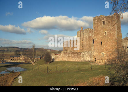 Brougham Castle in der Nähe von Penrith, Cumbria (c 1170) Stockfoto