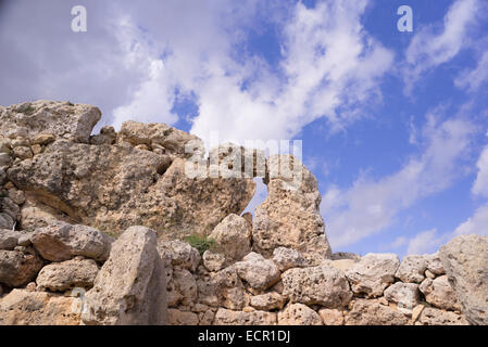 World Heritage Ggantija Tempel auf Gozo Stockfoto