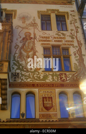 Eine Vielzahl von Ansichten in und um alte & neue Prag zeigt die malerische und historische Aspekte der antiken Stadt. Stockfoto