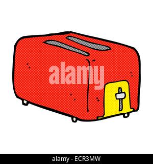 Retro Comic Buch Style Cartoon toaster Stock Vektor