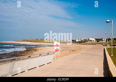 Israel, Jaffa Strand Frontansicht des Midron Yafo Parks (Jaffa Slope) aus dem Süden Stockfoto