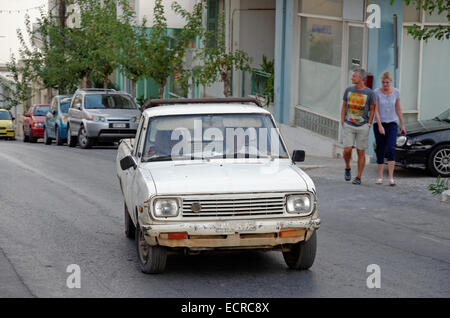 Alten Pickup-Truck auf Kreta Stockfoto