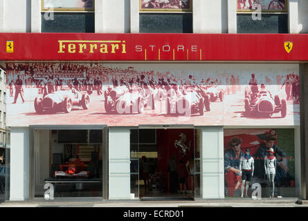 Ferrari Store, Mailand, Italien Stockfoto