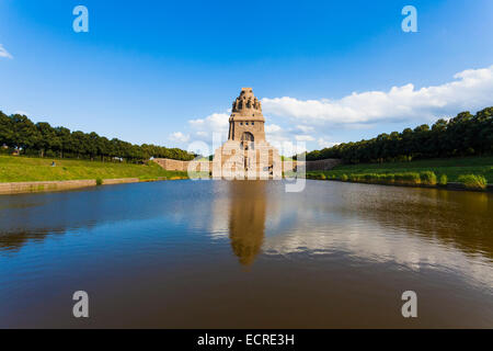 DENKMAL DER VÖLKERSCHLACHT BEI LEIPZIG, SACHSEN, DEUTSCHLAND Stockfoto