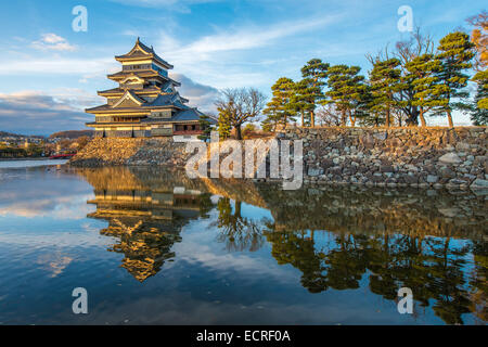 Matsumoto Burg, nationaler Schatz von Japan Stockfoto