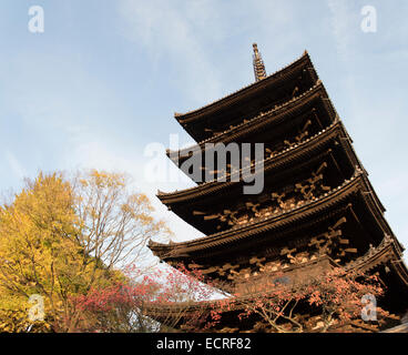 Pagode, Kyoto, Japan. Stockfoto