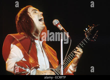 SLADE UK pop-Gruppe mit Dave Hill im Jahr 1974 Stockfoto