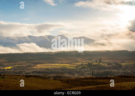 Blick vom Commando Memorial, Spean Bridge in der Nähe von Fort William in Schottland, Vereinigtes Königreich Stockfoto