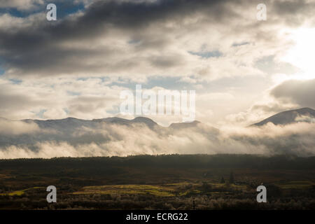 Blick vom Commando Memorial, Spean Bridge in der Nähe von Fort William in Schottland, Vereinigtes Königreich Stockfoto