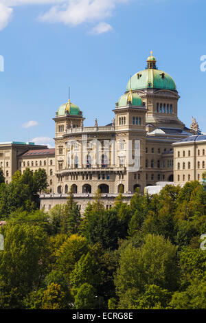 BUNDESHAUS DER SCHWEIZ, BUNDESHAUS, PARLAMENTSGEBÄUDE, STADT, BERN, BERN, KANTON BERN, SCHWEIZ Stockfoto