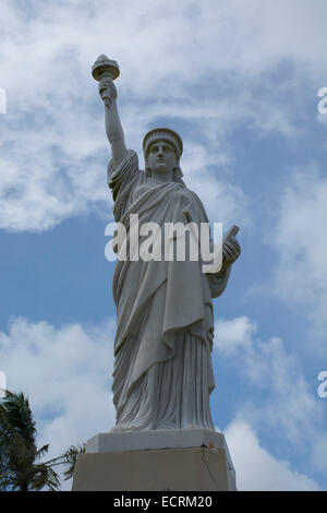 Mikronesien, Marianen, uns Territorium Guam, Agana (aka Hagatna). Paseo de Susana Park, Statue of Liberty. Stockfoto