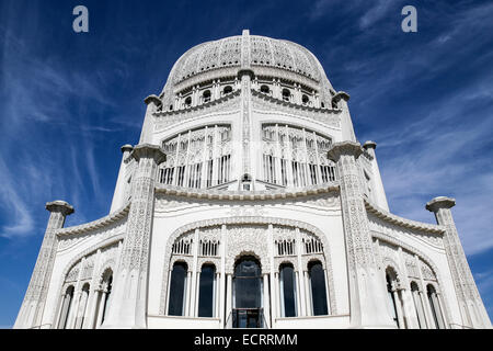 Bahá ' í Haus der Anbetung, Wilmette, Illinois, USA, Nordamerika Stockfoto