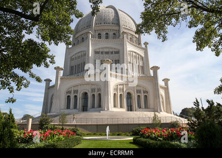 Bahá ' í Haus der Anbetung, Wilmette, Illinois, USA, Nordamerika Stockfoto