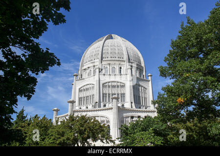 Bahá ' í Haus der Anbetung, Wilmette, Illinois Stockfoto