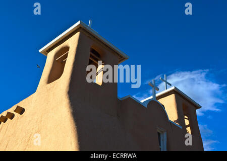 Kirche SAN FRANCISCO DE ASIS wurde 1813 - TAOS NEW MEXICO gebaut. Stockfoto