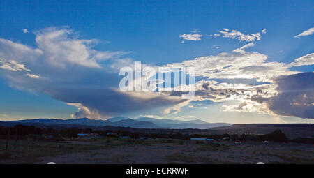 JEMEZ Berge bei Sonnenuntergang - NEW MEXICO Stockfoto