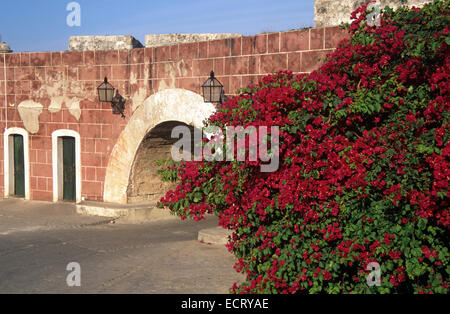 Die defensive Außenumfang des Castillo de San Carlos De La Cabana, Havanna, Kuba. Stockfoto