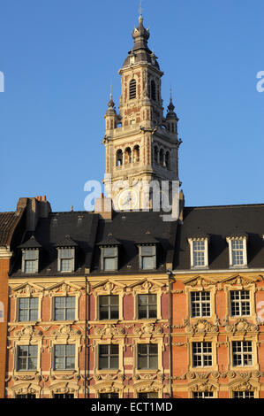 Place du General de Gaulle, Lille, Nord-Pas-de-Calais, Frankreich Stockfoto