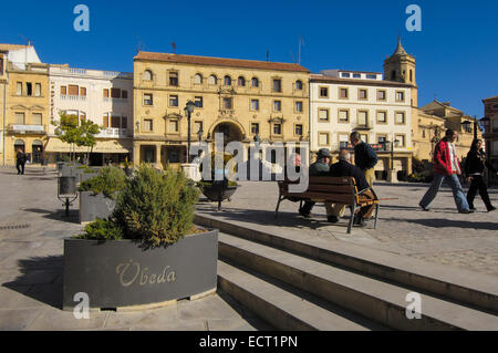 Plaza de Andalucía, Úbeda, Jaén Provinz, Andalusien, Spanien, Europa Stockfoto