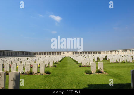 Britische Memorial und ersten Weltkrieg Friedhof, gefunden, Picardie, Somme-Tal, Frankreich, Europa Stockfoto