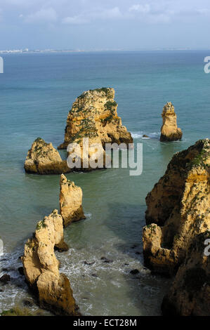 Ponta da Piedade, Lagos, Algarve, Portugal, Europa Stockfoto