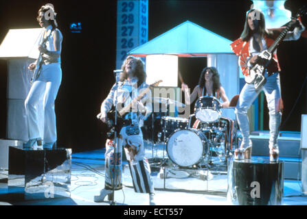 SLADE UK-pop-Gruppe über 1974 Stockfoto