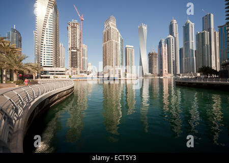 Wolkenkratzer der Dubai Marina, Dubai, Vereinigte Arabische Emirate, Asien | Wolkenkratzer von Dubai Marina, Dubai, Vereinigte Arabische Emir Stockfoto