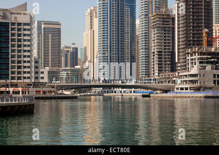 Wolkenkratzer in Dubai Marina, Dubai, Vereinigte Arabische Emirate, Asien Stockfoto