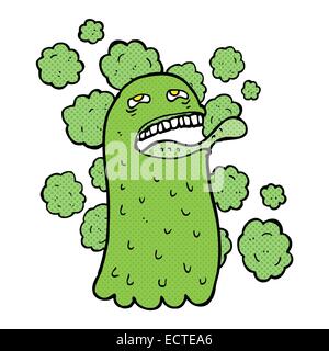 Retro Comic Buch Style Karikatur lustige Geist Stock Vektor