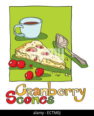 Cranberry scones Stockfoto