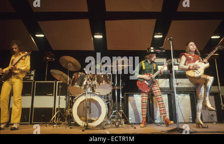 SLADE UK-pop-Gruppe über 1974 Stockfoto