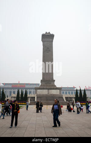 Platz des himmlischen Friedens während Feiertag, Peking, China Stockfoto