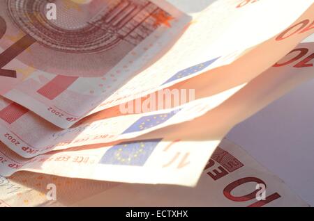 Euro Euro 10 Geld Stockfoto