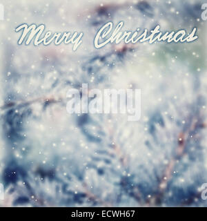 Vintage Weihnachten Grußkarte-Hintergrund, schöne Vintage-abstrakten Hintergrund mit Text Platz, Nadel-Ast Stockfoto
