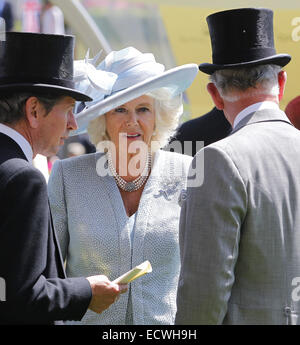 2014 royal Ascot - Atmosphäre und Promi-Sichtungen - Tag 1 mit: Camilla, Herzogin von Cornwall wo: Ascot, Großbritannien wenn: 17. Juni 2014 Stockfoto