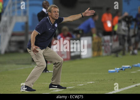 FIFA WM 2014 - Ghana V USA - Arena Das Dunas gehalten. USA ging um zu gewinnen, 1-2 Featuring: Jürgen Klinsmann wo: Natal, RN, Brasilien bei: 16. Juni 2014 Stockfoto