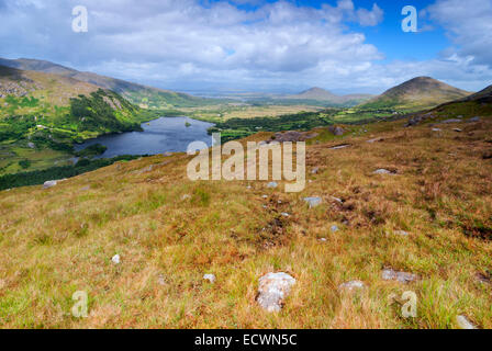 Blick über Tal im Killarney National Park, Irland Stockfoto