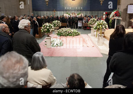 Italien, 20. Dezember 2014. Die Beerdigung von der italienischen Schauspielerin Virna Lisi verstorbenen im Alter von 78. Bildnachweis: Luca Prizia/Pacific Press/Alamy Live-Nachrichten Stockfoto