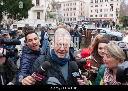 Italien, 20. Dezember 2014. Die Beerdigung von der italienischen Schauspielerin Virna Lisi verstorbenen im Alter von 78. Bildnachweis: Luca Prizia/Pacific Press/Alamy Live-Nachrichten Stockfoto