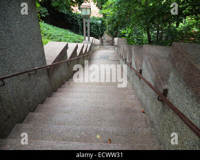 Vintage Treppe im park Stockfoto