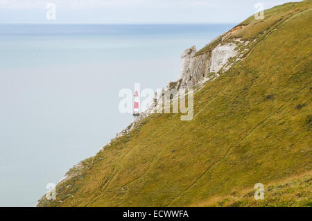 Die sieben Schwestern Kreide Klippen und Beachy Head Leuchtturm in der Nähe von Eastbourne East Sussex England Vereinigtes Königreich UK Stockfoto