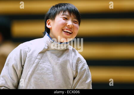 OTA-Stadt General Gymnasium, Tokio, Japan. 14. Dezember 2014. Jyumi Wakita, die 67th All Japan Meisterschaft, Frauen Sabre Fechten. Bildnachweis: AFLO SPORT/Alamy Live-Nachrichten Stockfoto