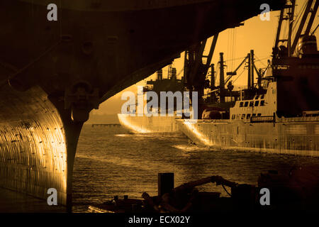 Werft-Speicher in San Francisco CA Stockfoto