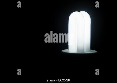 Strom CFL Lampe niemand Stockfoto