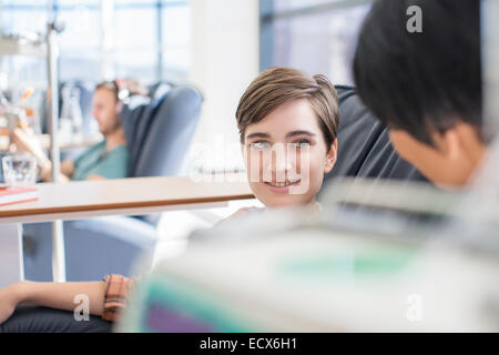 Patientin, die Behandlung im Krankenhaus Stockfoto