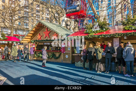 Edinburgh 2014 Weihnachtsmarkt im schottischen Edinburgh Princes Street Gardens Stockfoto
