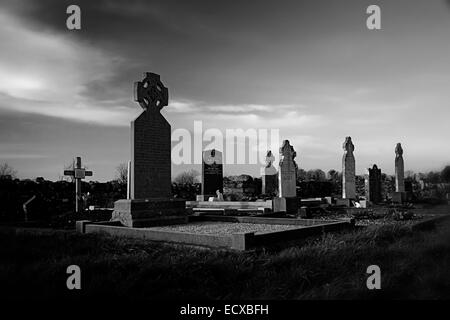 Unheimliche ländlichen Friedhof in North County Dublin Irland Stockfoto