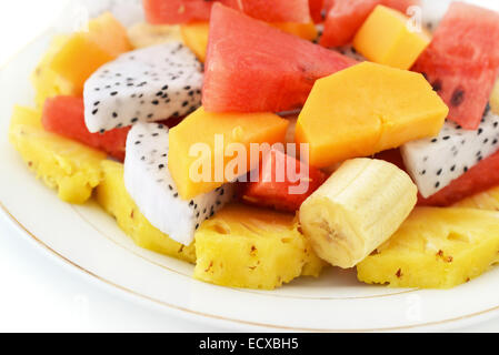 Nahaufnahme von frisch geschnittenen Südfrüchte Stockfoto